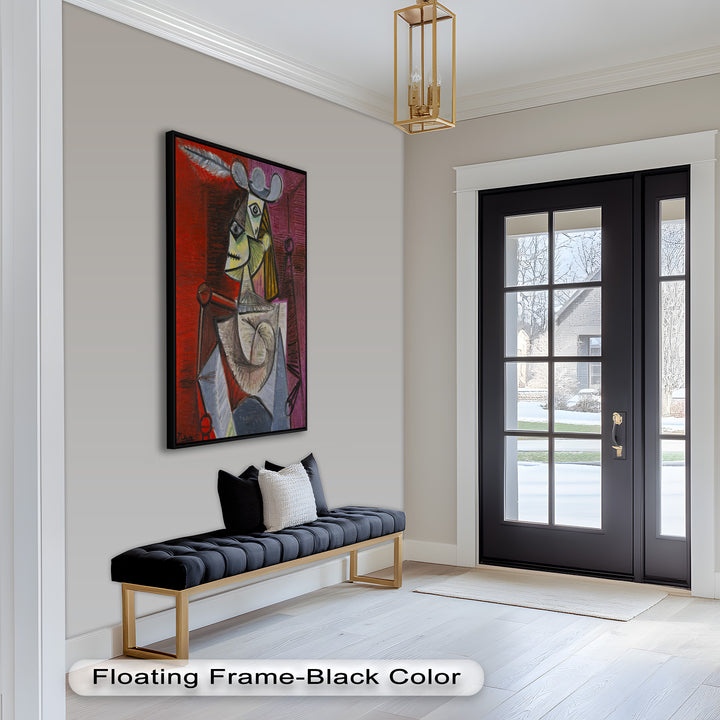 Knight of Angled Dreams – Picasso Cubist Oil Painting
