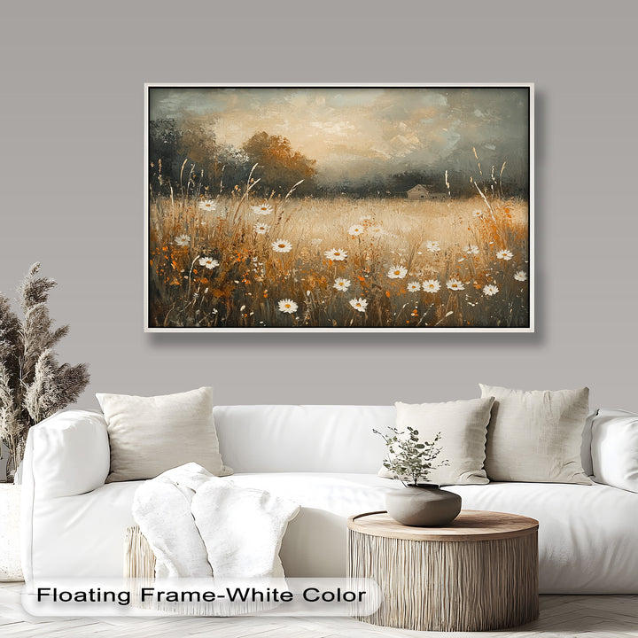 Golden Meadow – Wildflower Oil Painting
