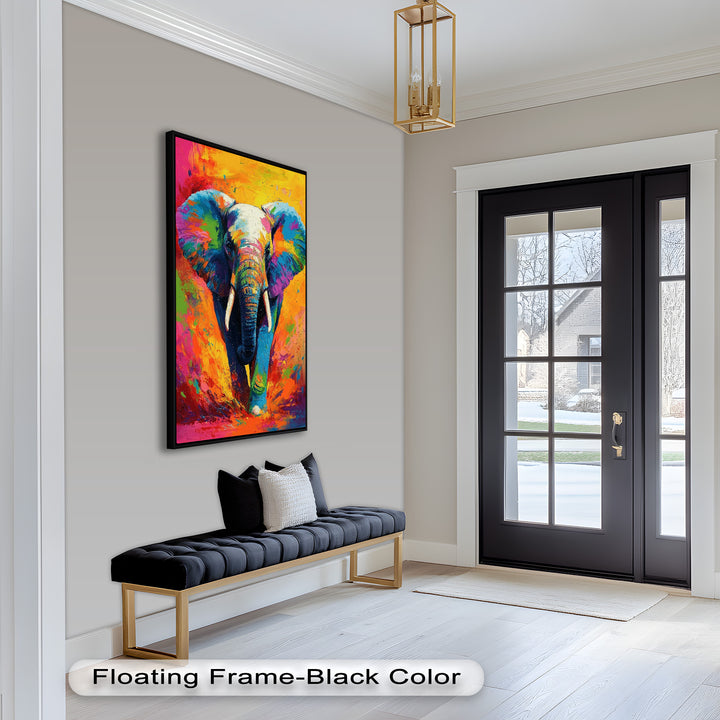 Color Explosion Elephant - Animal Oil Painting