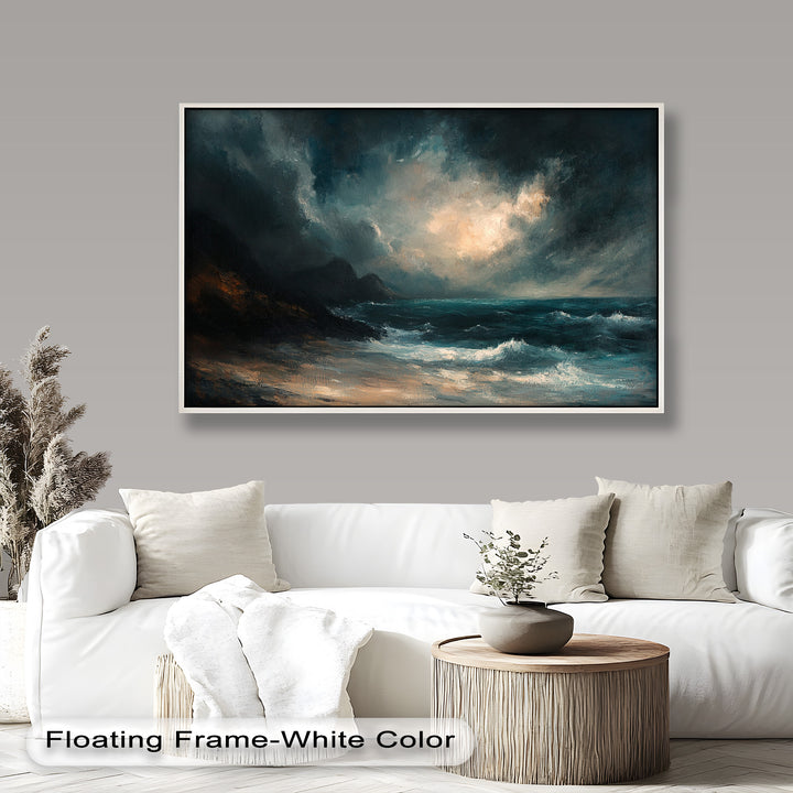 A powerful tribute to nature’s strength and unpredictability, this artwork offers a compelling balance of chaos and calm.