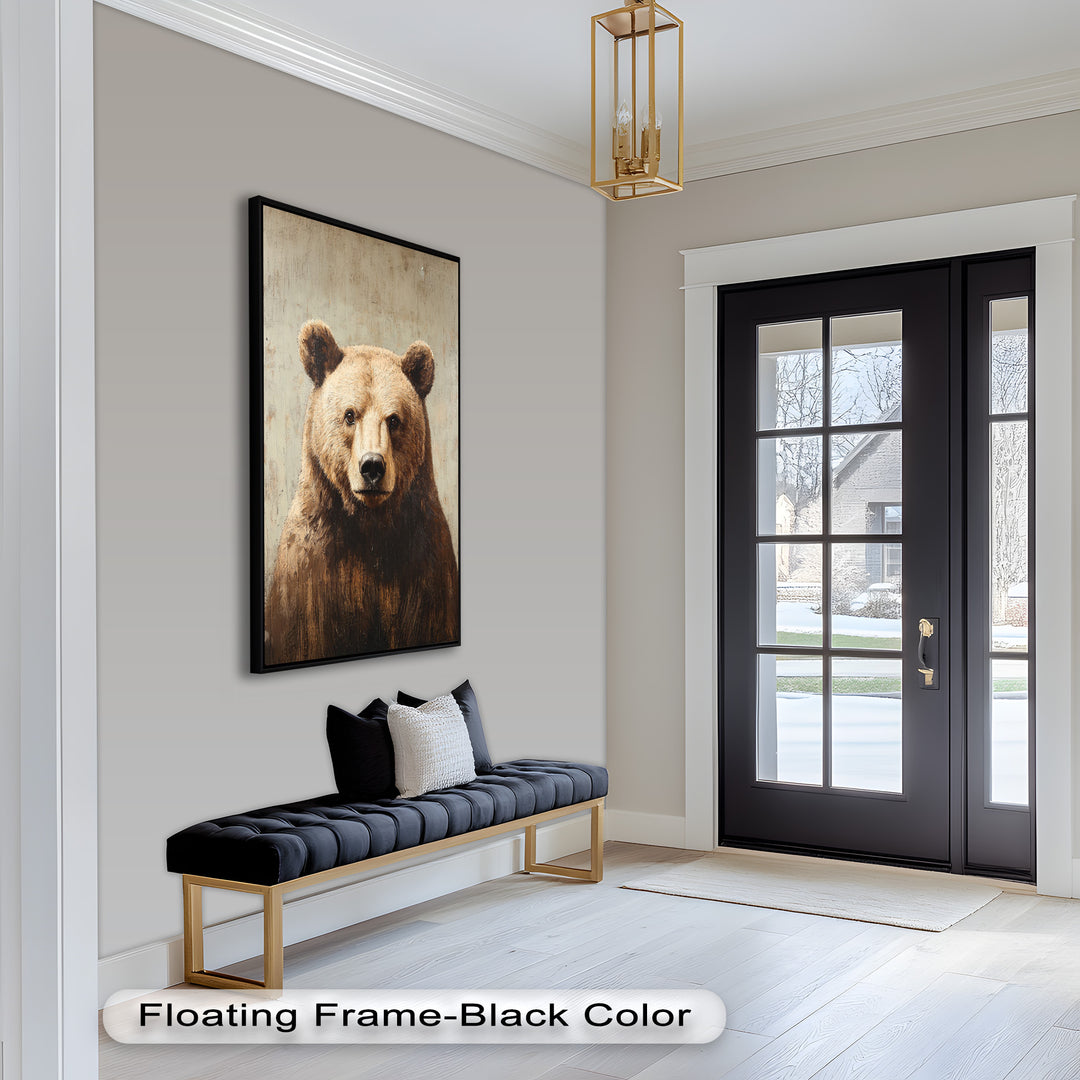 Brown Bear Portrait - Animal Oil Painting