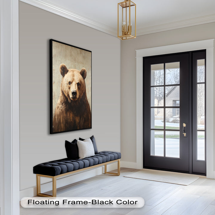 Brown Bear Portrait - Animal Oil Painting