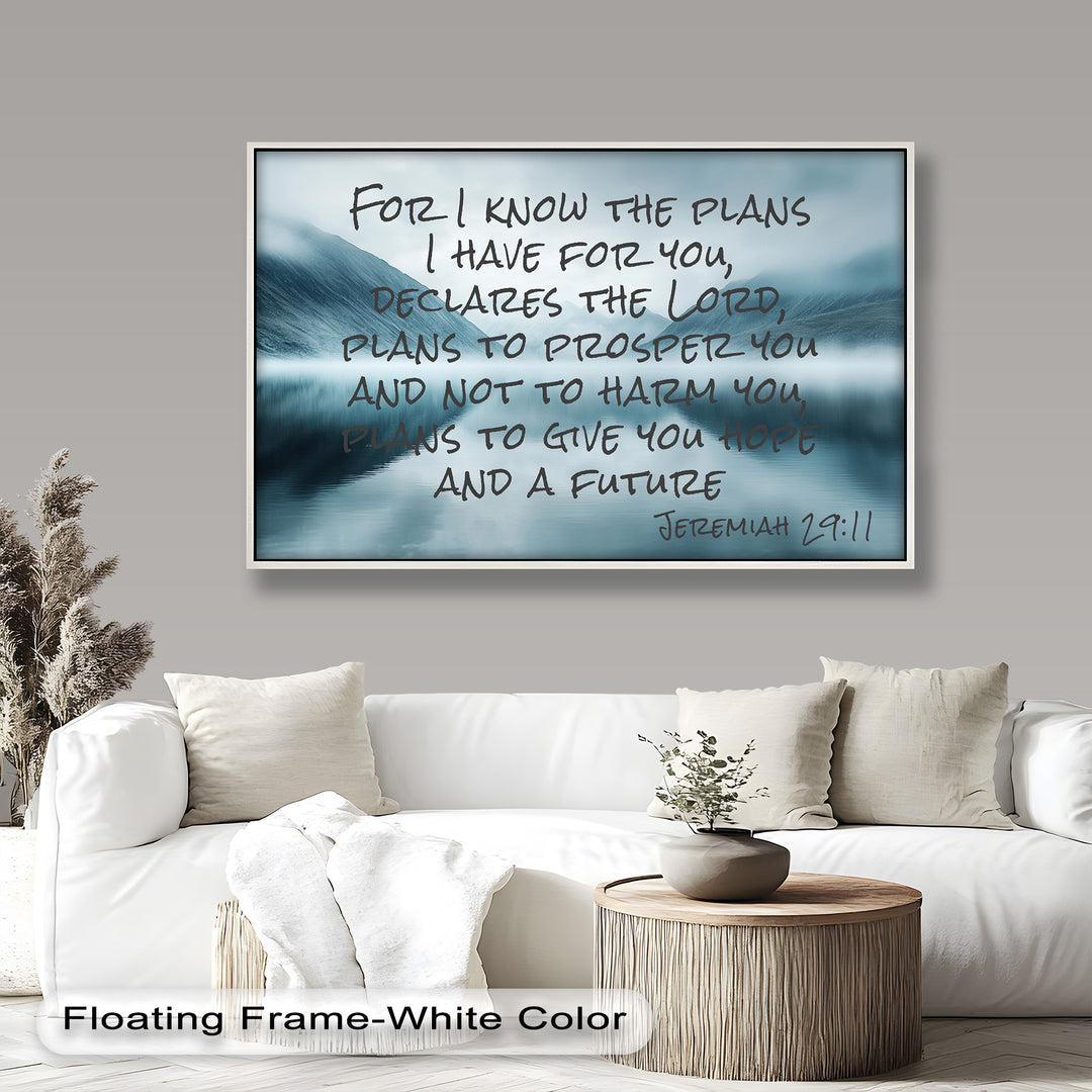 Jeremiah 29:11 – God's Plan Bible Verse Oil Painting