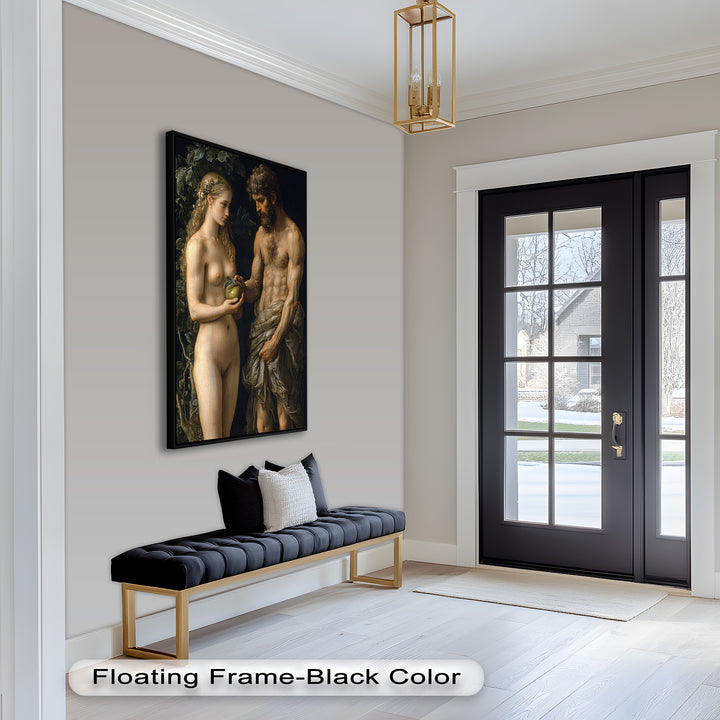 First Temptation – Adam and Eve Renaissance Oil Painting
