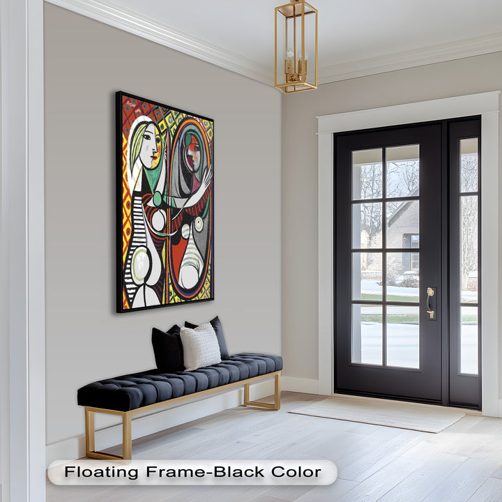 Reflected Identity – Mirror Portrait Picasso Oil Painting
