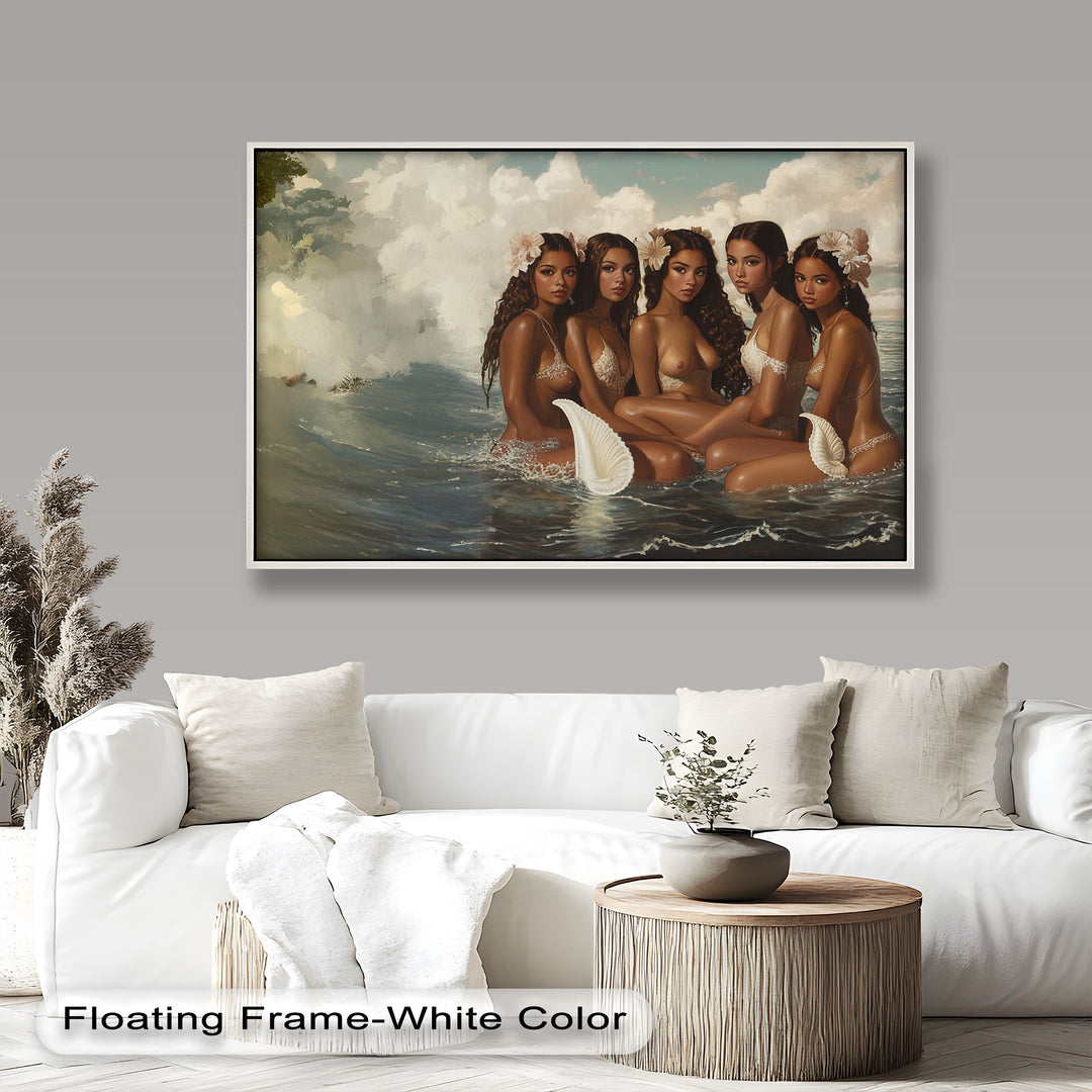 Daughters of the Tide – Mythical Sirens in a Renaissance Oil Painting
