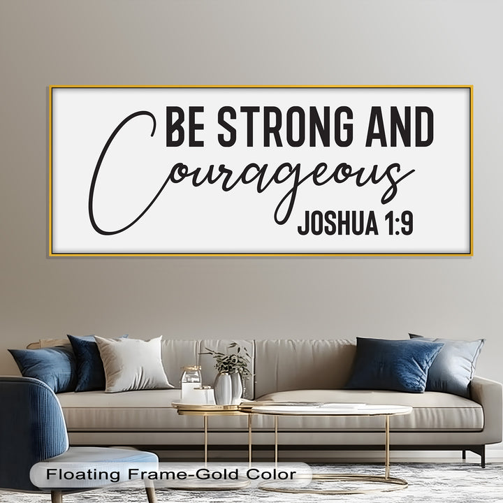 Be Strong and Courageous – Joshua 1:9 Bible Oil Painting