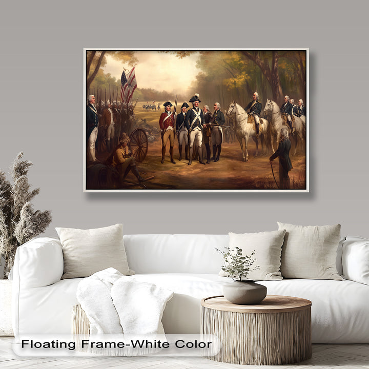 Command and Honor – Revolutionary Army Oil Painting