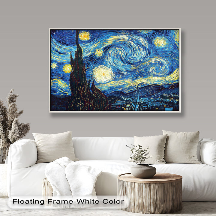 The Starry Night by Vincent van Gogh – Post-Impressionist Oil Painting