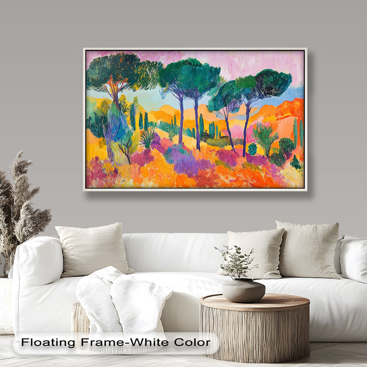 Ölgemälde „Golden Horizon“ – Fauvistische Landschaft