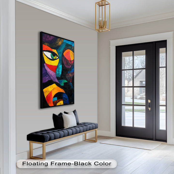Abstract Eye Expression – Fauvism Oil Painting