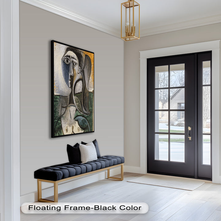 Fragmented Grace – Expressive Female Form in Picasso-Style Oil Painting