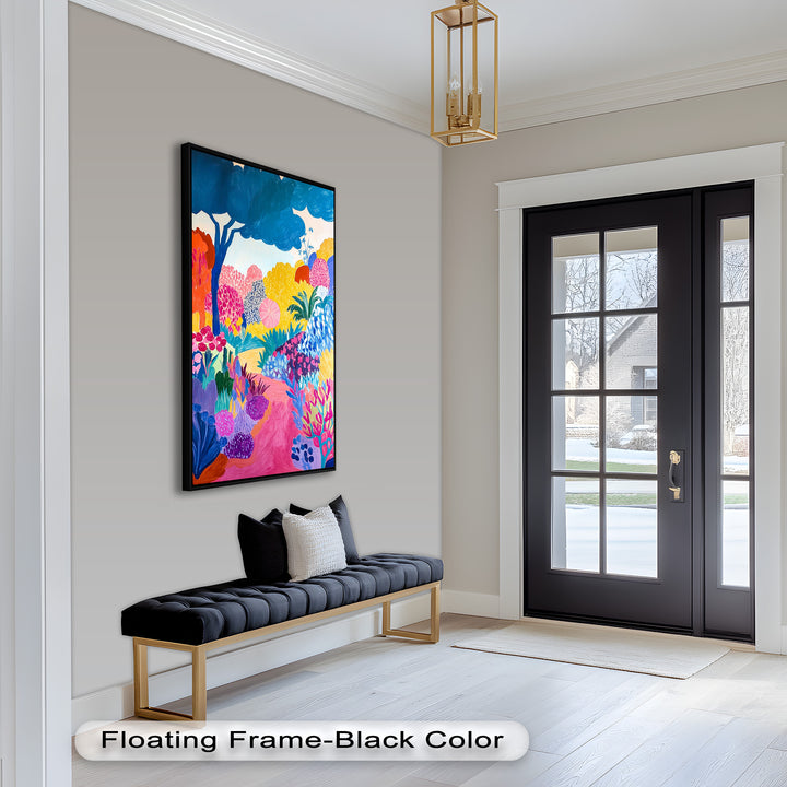 Dreamy Garden Path - Modern Oil Painting
