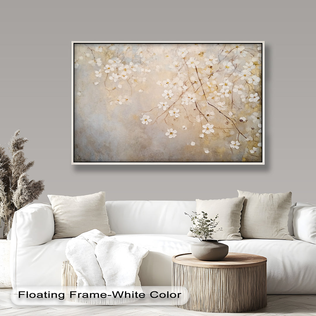 Delicate Blossom Branch – Floral Oil Paintings