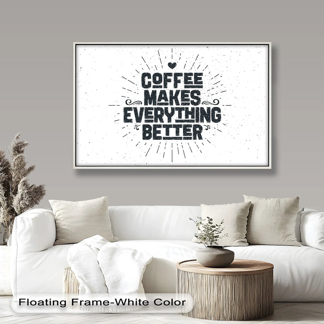 Coffee Makes Everything Better – Modern Oil Paintings - MyPhotoStation
