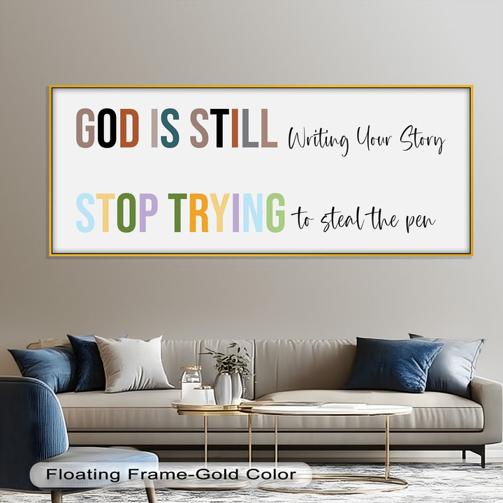 God Is Still Writing – Christian Oil Painting