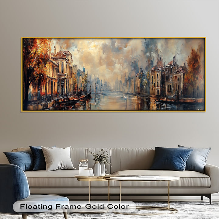 Goldener Kanalblick – Barockes Ölgemälde