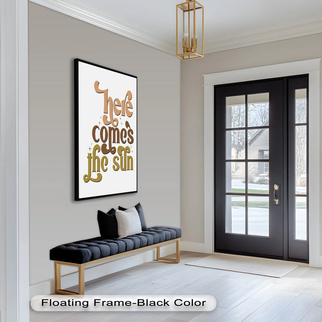 Here Comes the Sun – Positive Vibes Oil Painting - MyPhotoStation