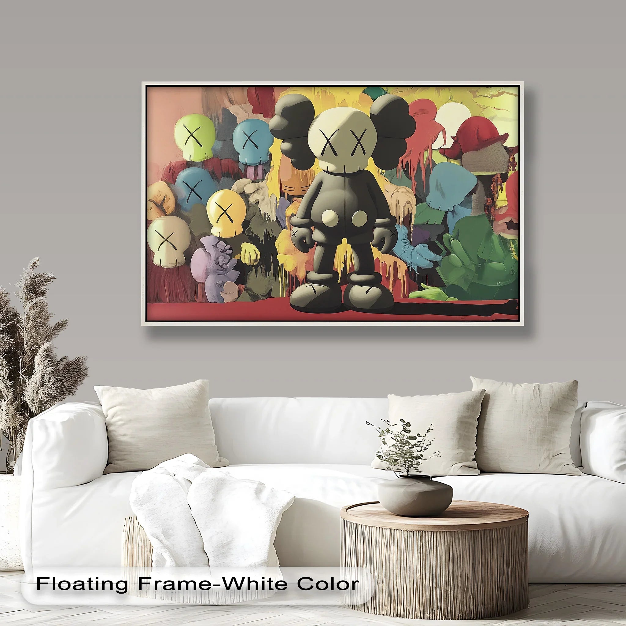 KAWS Oil Painting | Contemporary Pop Art Wall Art Prints