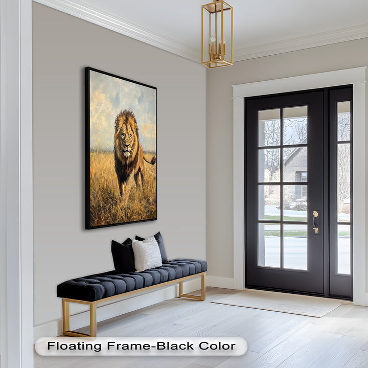 King of the Savannah – Animal Oil Painting