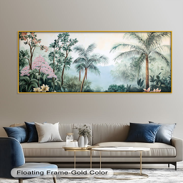 Jungle View – Tropical Floral Oil Painting