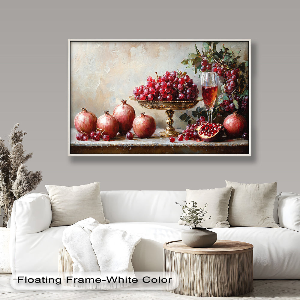 This modern yet elegant painting illustrates the natural beauty of red fruits, creating a warm and inviting ambiance for any space.
