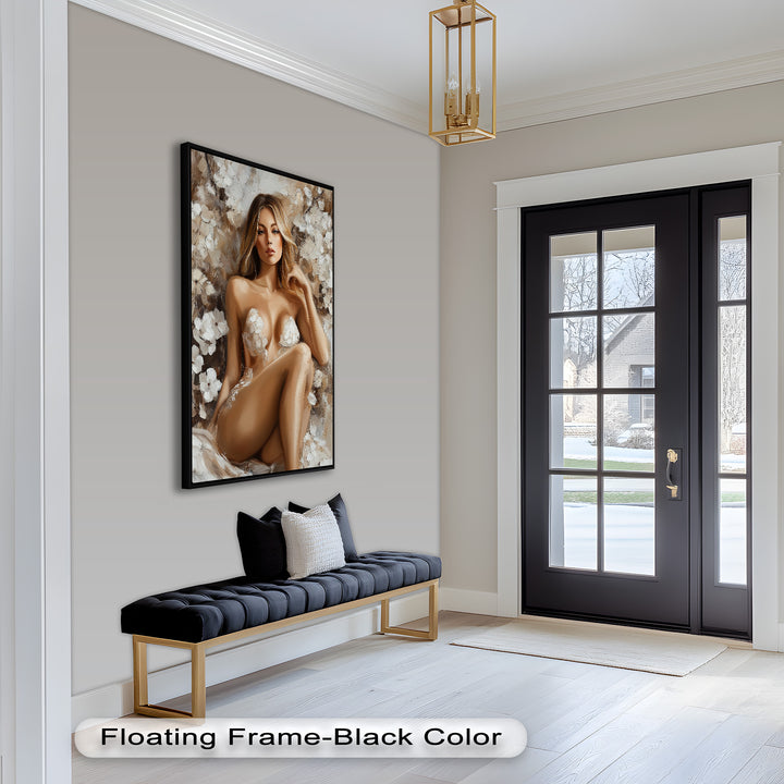 Blossom Muse – Romantic Nude Oil Painting