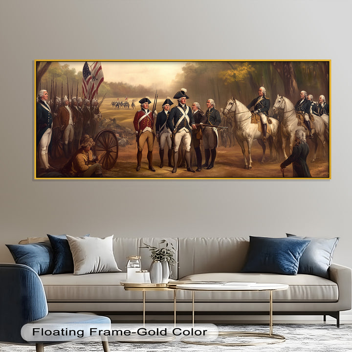 Revolutionary March – American Army Oil Painting