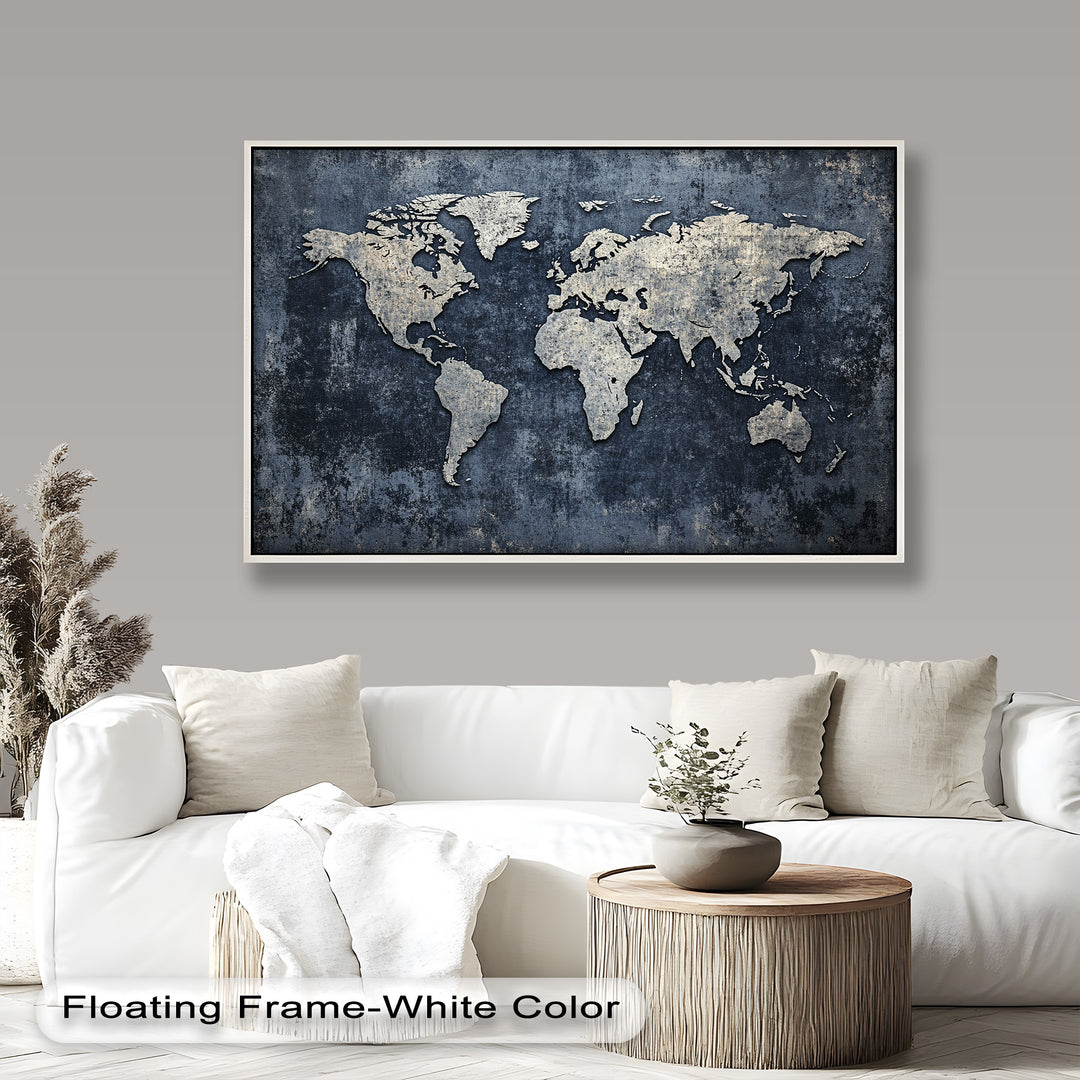World Map – Modern Oil Paintings