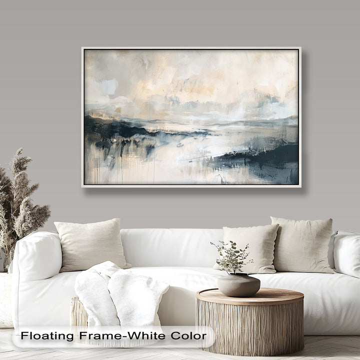 Abstract Landscape Reflection – Modern Serenity Oil Painting