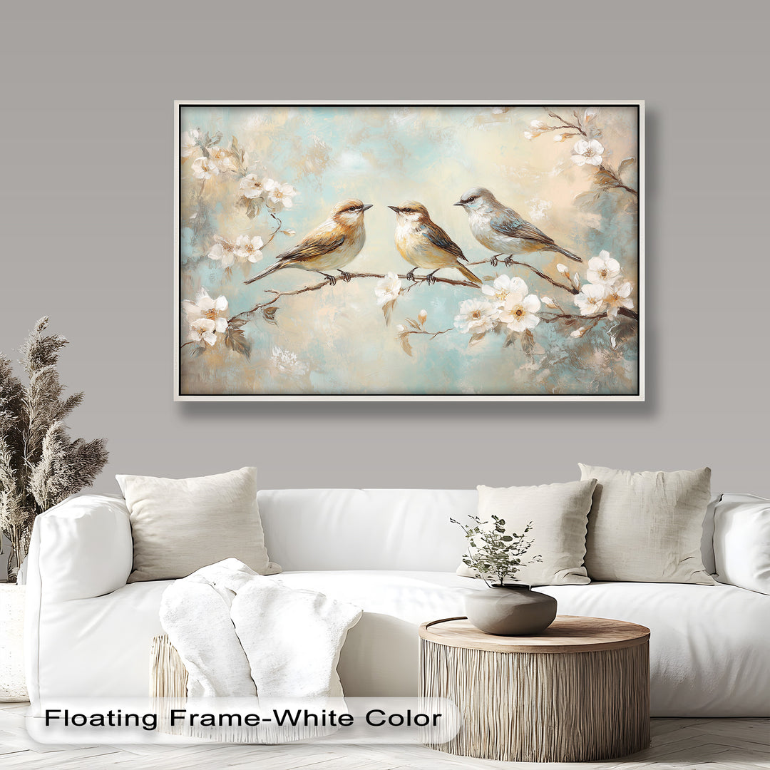 Springtime Songbirds – Animal Oil Painting