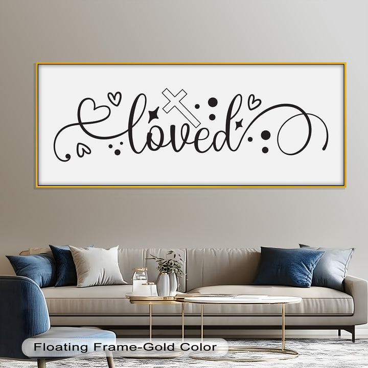 You Are Loved – Christian Bible Verse Oil Painting