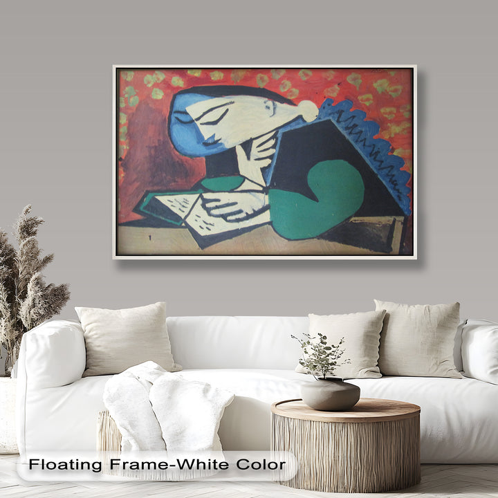 The Reader – Cubist Portrait of Quiet Focus Picasso Oil Painting