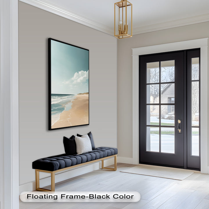 Endless Shoreline – Serene Seascape Oil Painting