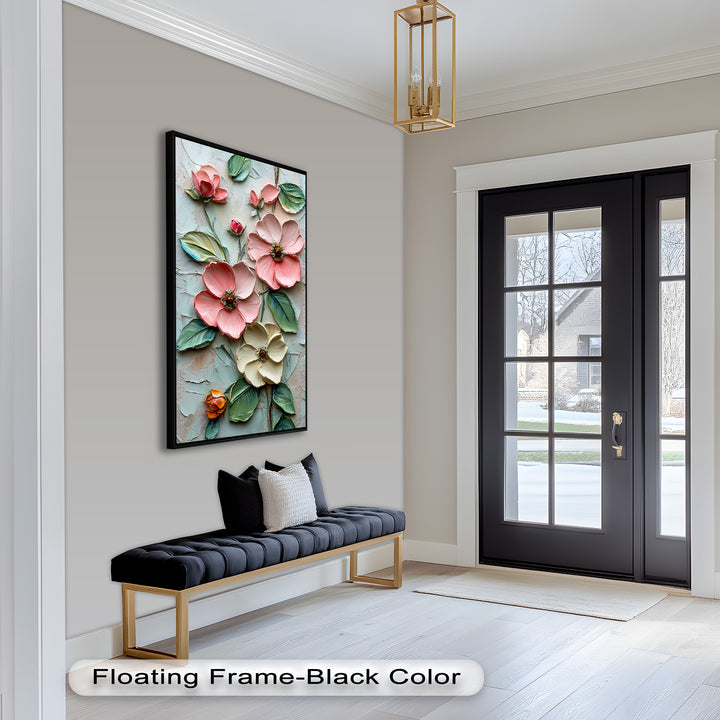 Petal Whispers – Floral Elegance Flower Oil Painting