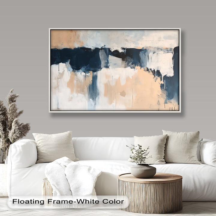 Desert Horizon – Minimalist Abstract Oil Painting