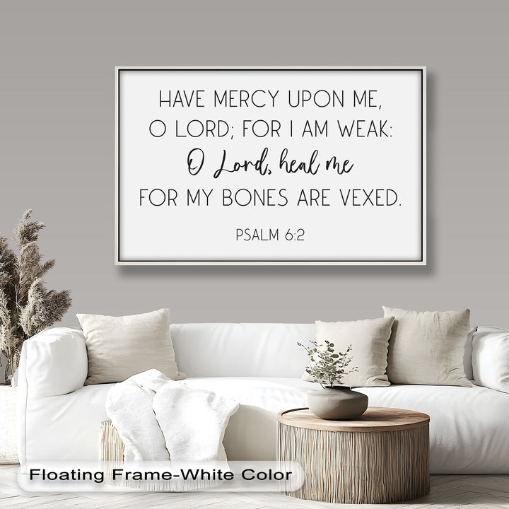 Psalm 6:2 Wandkunst – Christliche Bibel-Ölgemälde