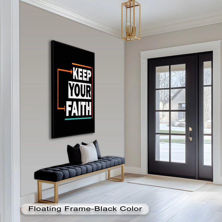 Keep Your Faith – Bold Oil Painting - MyPhotoStation