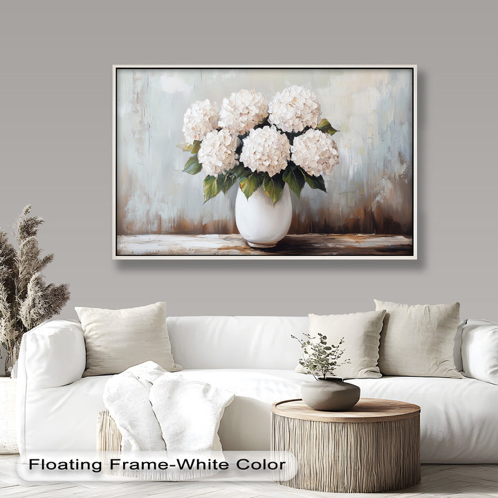 Ivory Bloom Elegance – Still Life Oil Paintings