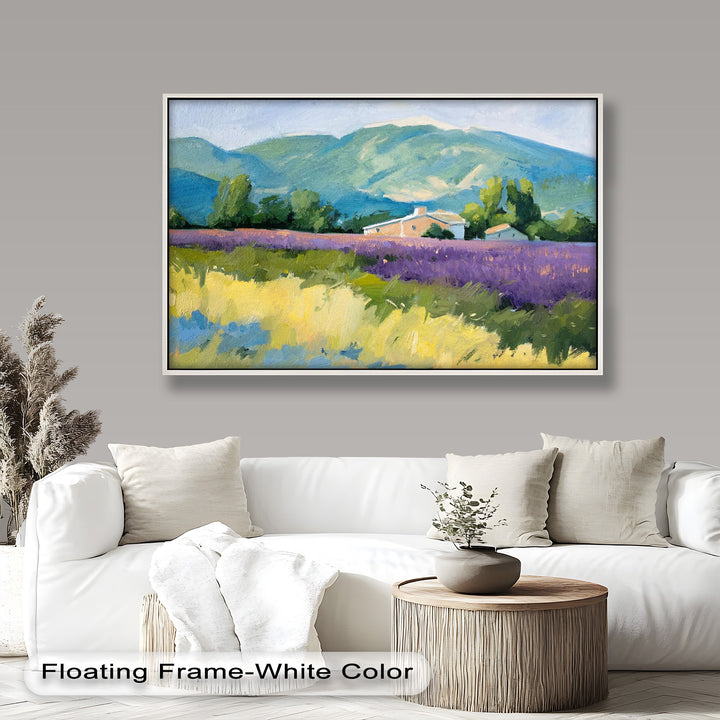 Lavender Fields in Provence – Impressionist Landscape Oil Painting