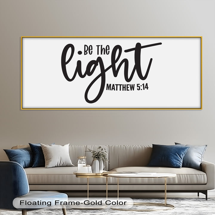 Uplifting Faith-Based Oil Painting – Matthew 5:14 Scripture Art
