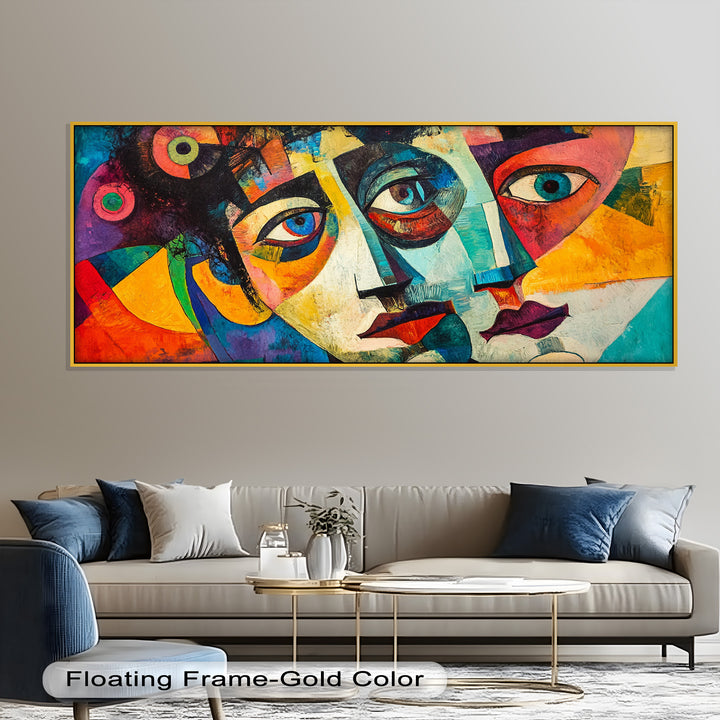 Fragmented Reflections – Abstract Oil Painting