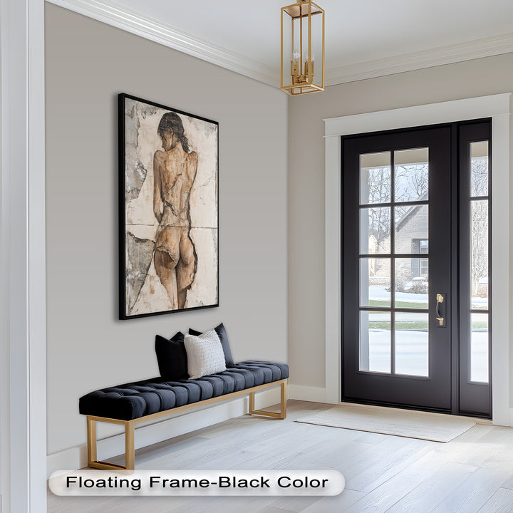 Cracked Grace – Figurative Nude Oil Painting