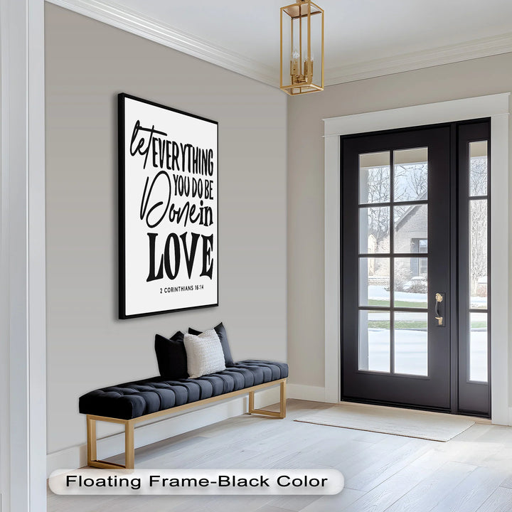 Let Everything Be Done in Love – Scripture Oil Painting - MyPhotoStation