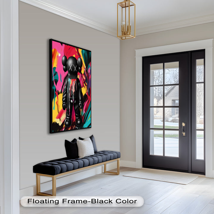 Meltdown Companion – Color Splash KAWS Oil Painting
