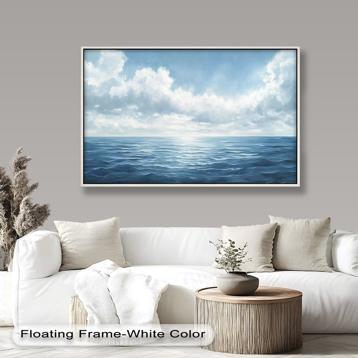 Blue Coastal Art - Ocean Seascape Oil Painting