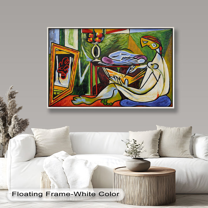 Artist and the Dream – Abstract Interior Scene Picasso Oil Painting