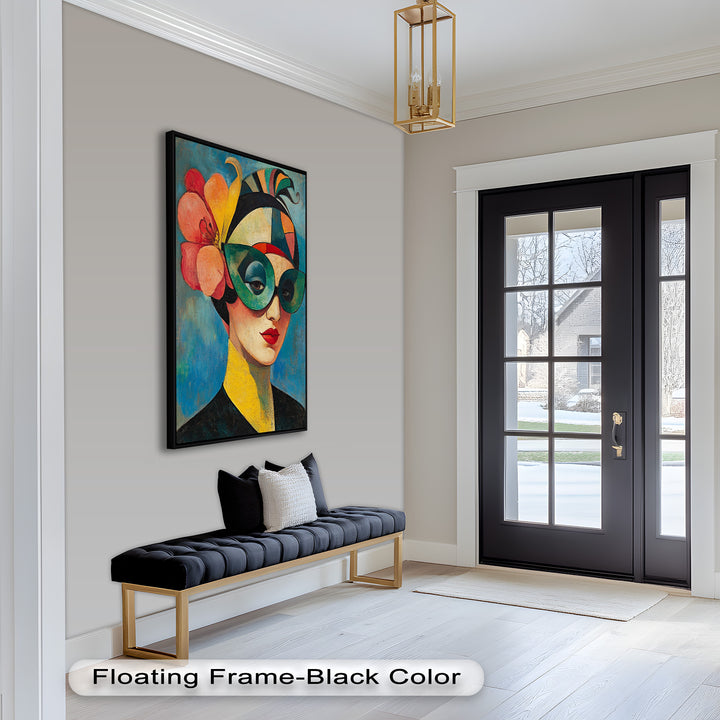 Retro Elegance Oil Painting – Fauvism Woman