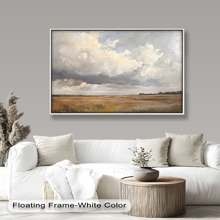 Prairie Horizon – Vintage Oil Painting