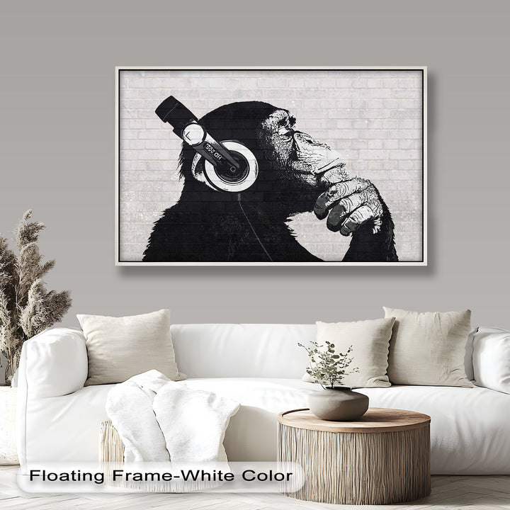 Contemplative Chimp – Banksy Oil Painting